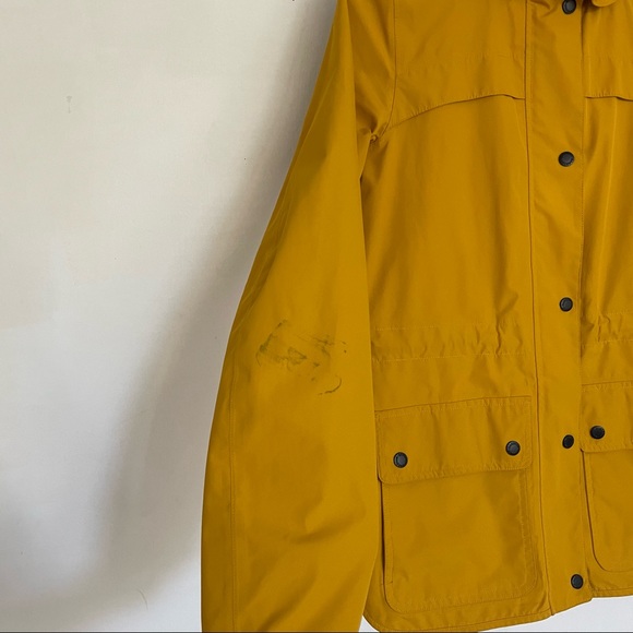 Barbour Yellow Rain Jacket Size US 2 - Picture 13 of 13